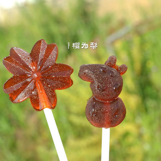 樱为梨新品莱阳梨膏棒棒糖手工儿童创意卡通梨膏糖