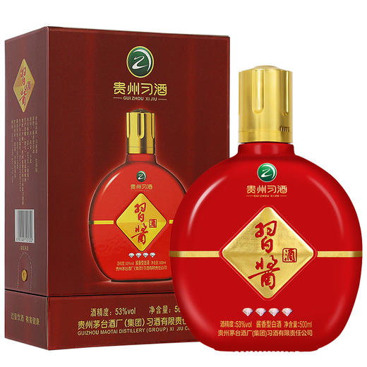【推荐】习酒 红四钻 酱香型 53度 500ml单瓶装 商品图0