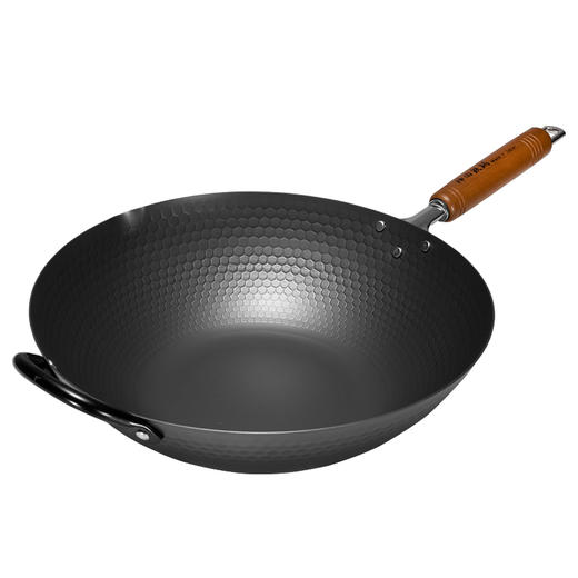 神田窒化槌目纹33cm中华炒锅(玻璃盖) 商品图4