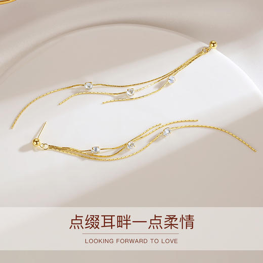 【winy】傲慢舞姿耳钉925银银色 /玫瑰金色 商品图7