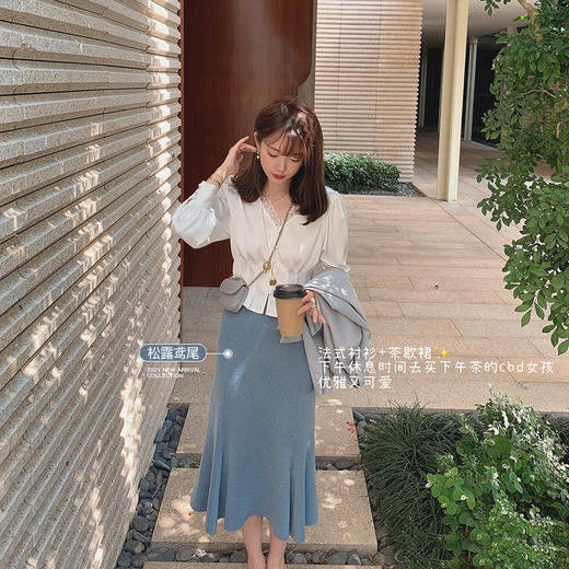 【金蘑菇菇 加百利茶歇裙】奇妙裙型！视觉显瘦胯宽，轻甜优雅 商品图1