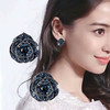 JU-ABD1120欧美风复古玫瑰花耳钉女韩国气质百搭镶钻耳环简约个性网红耳饰品 商品缩略图0