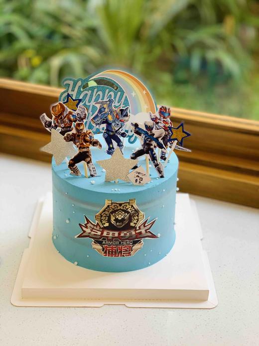 铠甲勇士糯米打印奶油蛋糕 下单前请仔细阅读商品详情 商品图0