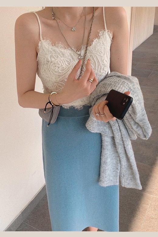 【金蘑菇菇 微醺百利甜】贯穿本期搭配的蕾丝吊带内搭神器 商品图4