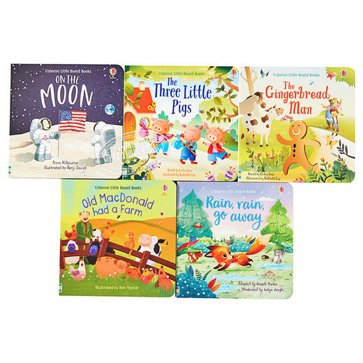 【中商原版】Usborne Little Board Book Collection 尤斯伯恩儿童经典故事5册 商品图2