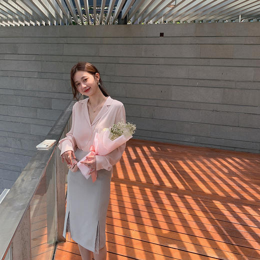 【金蘑菇菇 starry eyes真丝衬衫】复古上衣垂感衬衣缎面宽松 商品图4