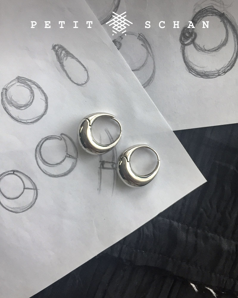 6000积分兑换  PETIT SCHAN小闪 Wandering bag 经典款流浪包925纯银耳环