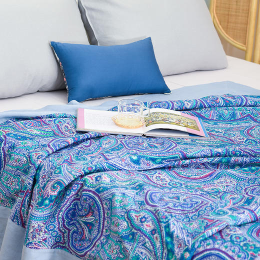 印象扎染系列亚麻盖毯夏凉被空调盖被 商品图1