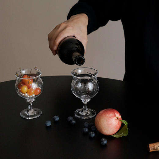 日本 小林亮二 圆点系列 玻璃杯 高足杯 甜品杯 商品图9