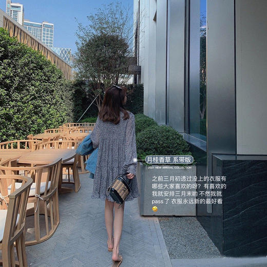 【金蘑菇菇四月繁花】多版本！清丽碎花裙组法式波点连衣裙渡假裙 商品图4