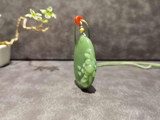 【御珠宫坊·传承系列】碧玉花鱼牌 商品图2