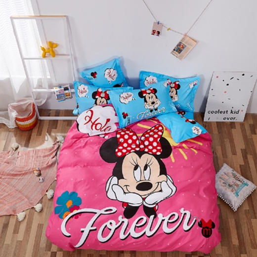 【可用200积分兑换，截止6月8日12点前】迪士尼·欢乐童年亲肤棉四件套 商品图0
