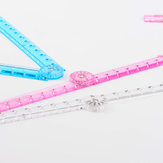 日本美渡MIDORI折叠尺/高透明可折叠尺子量角器 商品图2