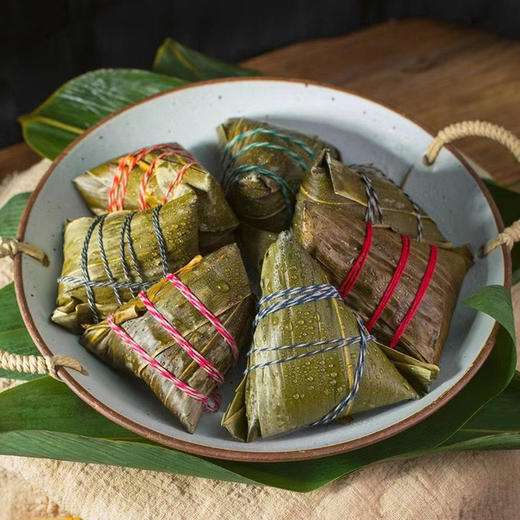 【礼盒装】云南桑秋七彩花米粽子(100g*7枚)粽子  送咸鸭蛋1盒 八百年