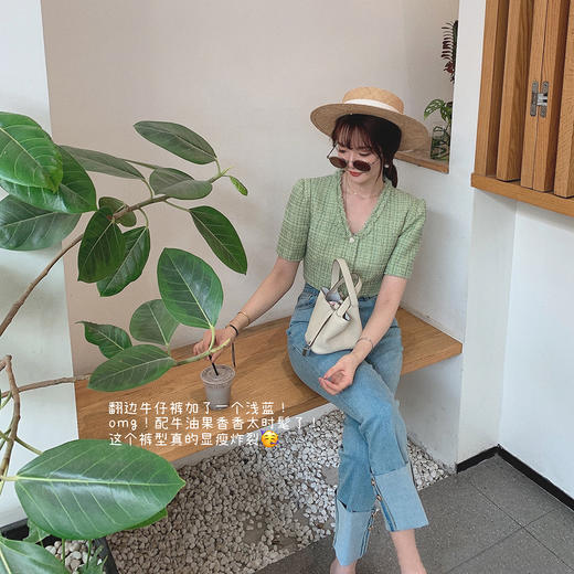 【金蘑菇菇 甜味马提尼】被色系清新到！薄软有型小个子显高套装 商品图2