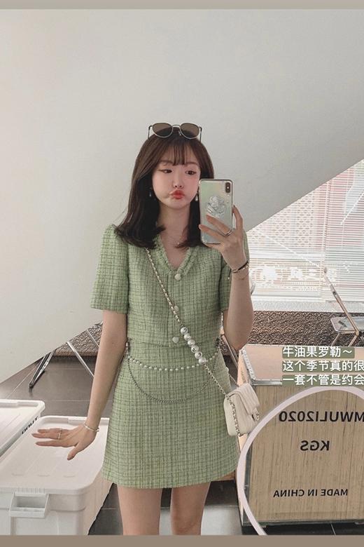 【金蘑菇菇 甜味马提尼】被色系清新到！薄软有型小个子显高套装 商品图0