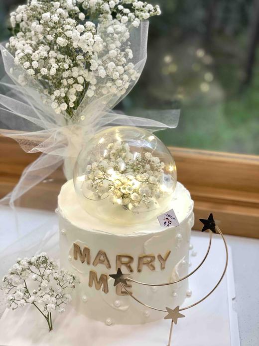 满天星梦幻鲜花奶油蛋糕 下单前请仔细阅读商品详情 商品图0