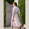 欧芮儿蕾丝连衣裙夏2021新款收腰显瘦法式优雅简约气质定制印花裙 商品缩略图2