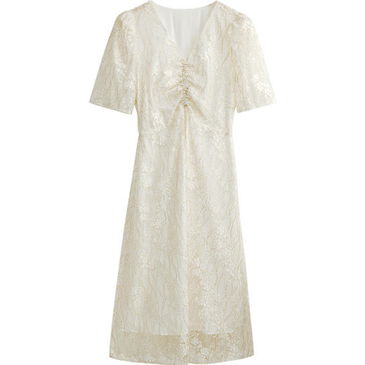 欧芮儿蕾丝连衣裙夏2021新款收腰显瘦法式小心机设计感小众气质裙 商品图3