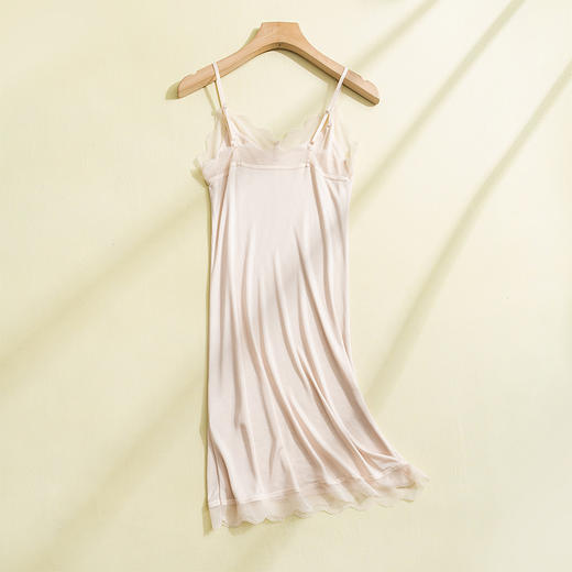 TG-TG03S150真丝吊带睡裙性感睡衣 蕾丝性感女桑蚕丝打底衬裙宽松 商品图8