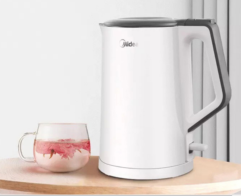 美的(Midea) MK-HJ1522 电热水壶 1.5L 双重防烫 家用烧水壶