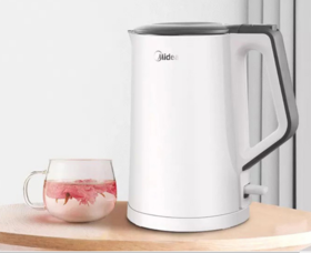 美的(Midea) MK-HJ1522 电热水壶 1.5L 双重防烫 家用烧水壶