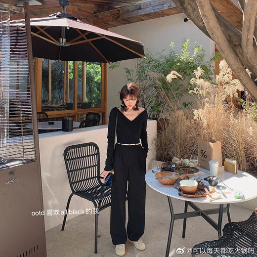 【金蘑菇菇 生图大长腿西裤】春秋阔腿裤垂感休闲拖地裤 商品图0