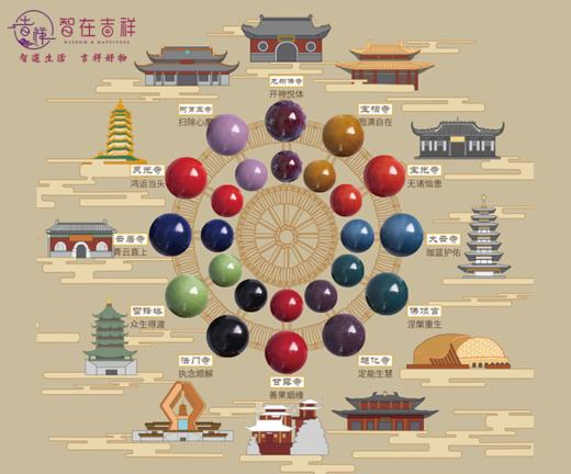 【智在吉祥】大成大愿十二宝刹香灰珠手串——拥有佛舍利的国内十二座宝刹，汇聚圆满 商品图1