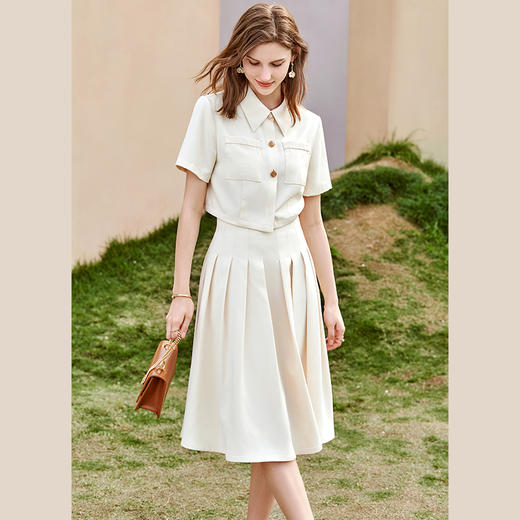 欧芮儿时尚套装女2021新款时尚两件套气质收腰显瘦法式套装裙 商品图2