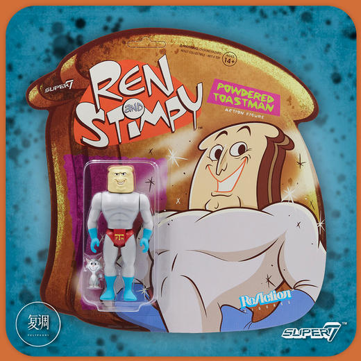 现货 Super7 莱恩和史丁比 Ren & Stimpy  3.75英寸 挂卡 商品图4