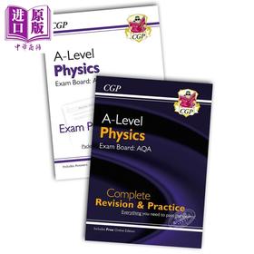 CGP Complete Revision + Exam Practice Physics A-Level物理包 完整复习和考试练习 AQA考试第1&2年 高中 16岁