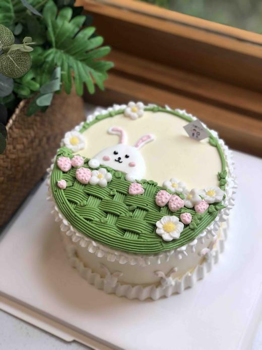 手绘兔子奶油蛋糕 下单前请仔细阅读商品详情 商品图0