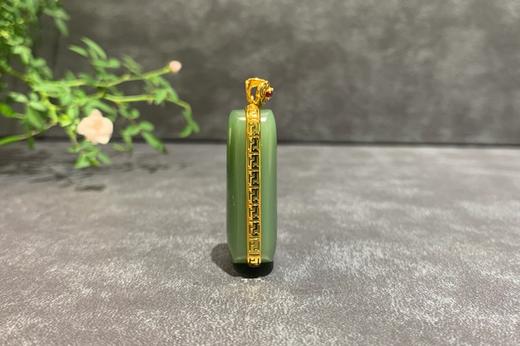 【御珠宫坊】金镶碧玉无事牌 商品图3