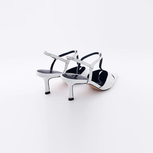 SAFICOO 气质方头细带设计 真皮高跟slingbacks 凉鞋 商品图3