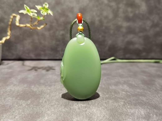 【御珠宫坊·传承系列】碧玉花鱼牌 商品图1