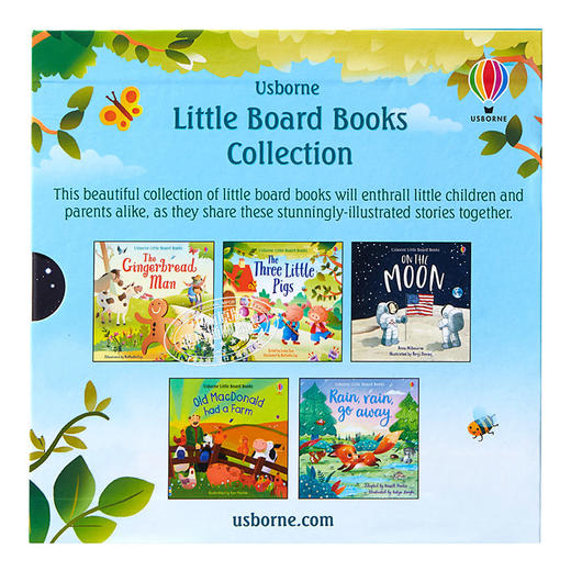 【中商原版】Usborne Little Board Book Collection 尤斯伯恩儿童经典故事5册 商品图1