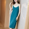 KQL E001M3786纯色气质修身吊带裙 商品缩略图0