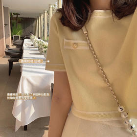 【金蘑菇菇 春日香香子】长袖/短袖 奶油色系设计感减龄针织衫 ！