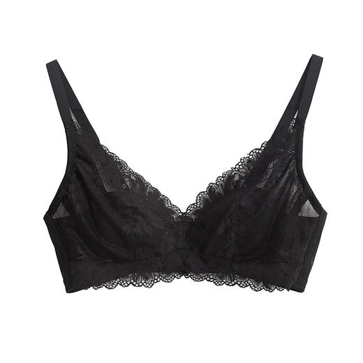 TG-TG02S103春夏真丝无钢圈文胸 蕾丝性感薄款大胸桑蚕丝内衣透气 商品图4