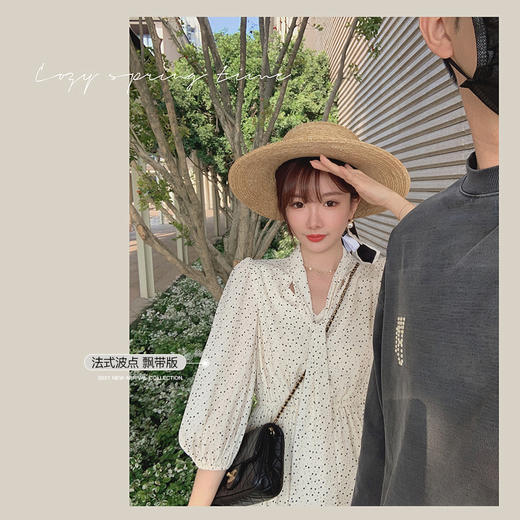 【金蘑菇菇四月繁花】多版本！清丽碎花裙组法式波点连衣裙渡假裙 商品图3