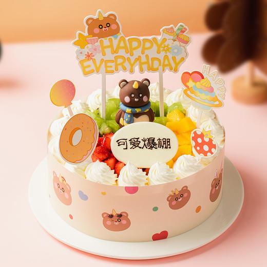 【熊熊可爱多】3种水果堆满蛋糕，孩子喜欢的清甜滋味（全国） 商品图3