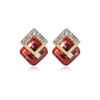 JU-SF0102网红耳饰潮韩国时尚气质优雅简约耳钉欧美个性百搭水晶菱形耳环女 商品缩略图4
