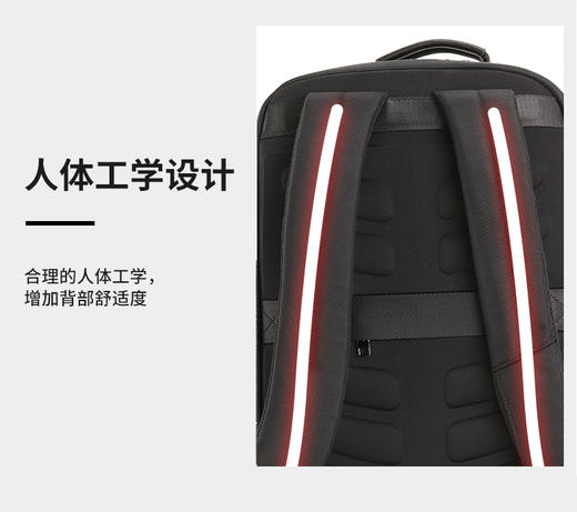 银座简约双肩包休闲商务背包男士包851-020211 商品图5