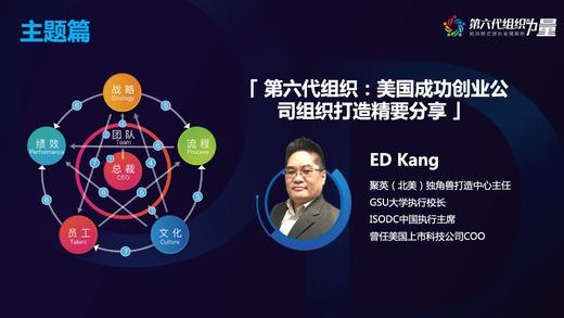 第六代组织-美国成功创业公司组织打造精要分享-Ed Kang 商品图0