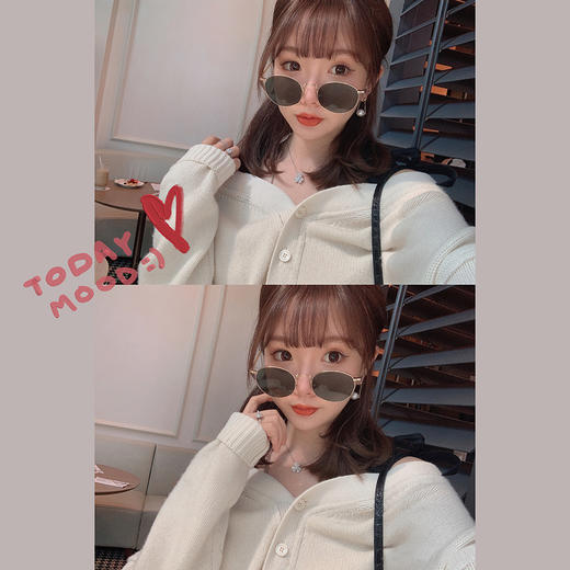 【金蘑菇菇 初恋布拉格】温柔本人 优雅少女感的心机露肩小毛衣哦 商品图3