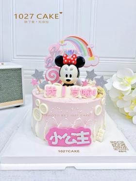 1027CAKE |米妮小公主粉色系蛋糕 周岁