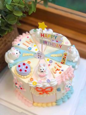 手绘拼复古奶油蛋糕 下单前请仔细阅读商品详情