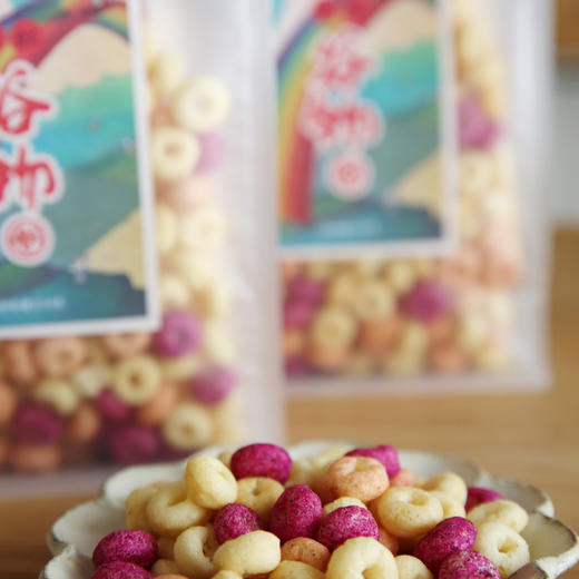 东济堂彩虹谷物圈粗粮谷物、果汁、 杏仁、山药谷物清香宝宝超爱吃，妈妈也省心110g/袋 商品图1