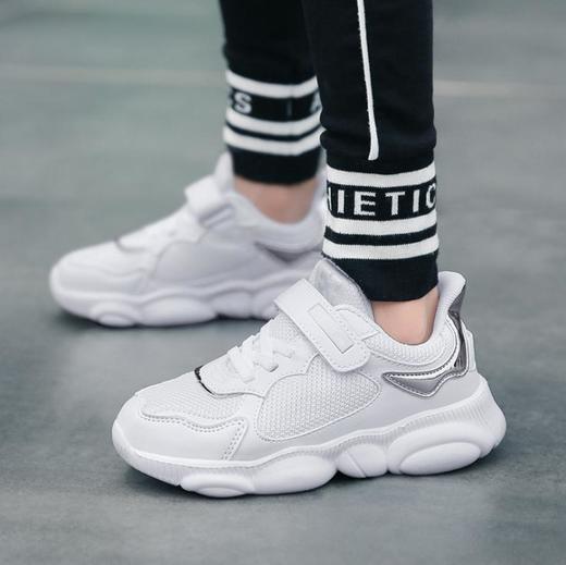 【童鞋】*网布透气运动鞋中大童女孩休闲小白鞋 商品图1