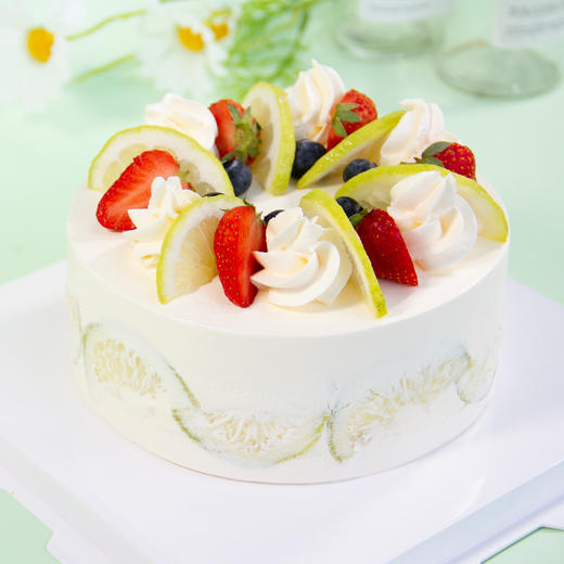 （咸味）奶油【春の柠语】- 新鲜水果+焦糖脆脆夹心，香水柠檬给蛋糕添色不少 商品图1